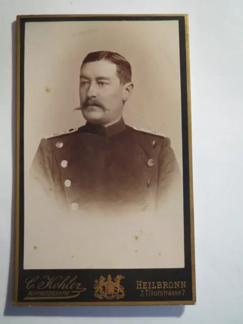 Heilbronn - Soldat in Uniform - Portrait / CDV