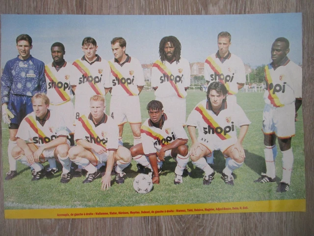 Poster Racing Club De Lens 2002/03 - Camara, Thomert, Keita - Page Foot