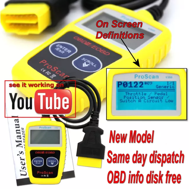 For Fiat Fault Code Reader Car Engine Scanner Diagnostic Reset Obd2 Can Bus Eobd