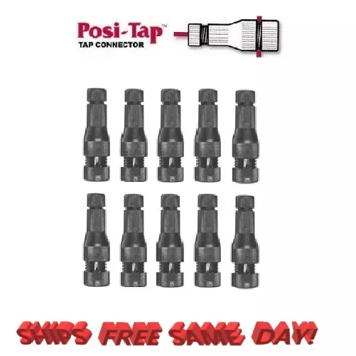 Posi-Tap 10-12 gauge wire connector, BLACK TEN PACK NEW!! # PTA1012B