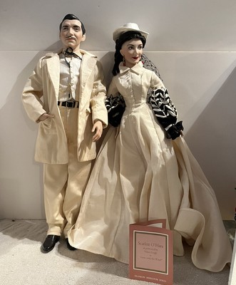 Franklin Mint Gone with the Wind dolls, Rhett And Scarlet
