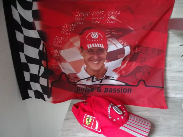 Basecap Ferrari Michael Schumacher Licensed Produkt mit Fahne