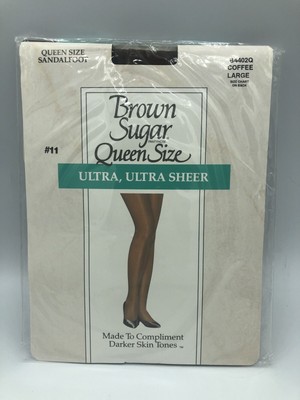 BROWN SUGAR ULTRA Ultra Sheer Pantyhose Queen Size Coffee Large #11