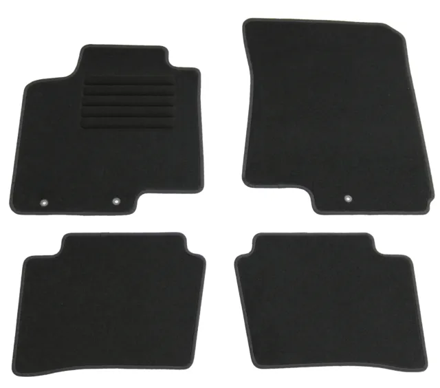 Fußmatten Set für Hyundai i20 2014-2018 Autoteppiche mit 100% Passform Schwarz