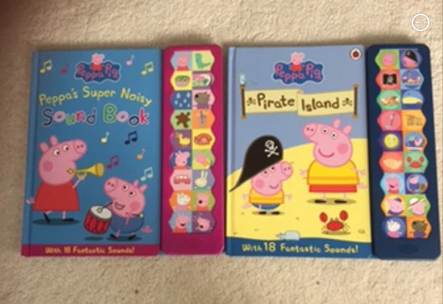 PEPPA PIG SUPER Noisy Sound Book And Pirate Island Sound Book 10 00 peppa-pig-super-noisy-sound-book-and-pirate-island-sound-book-10-00