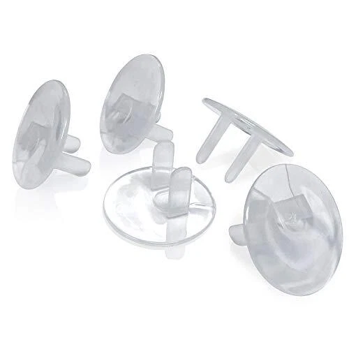 Cubiertas de enchufe de salida ultra transparentes - paquete de 32 tapas protectoras eléctricas de seguridad