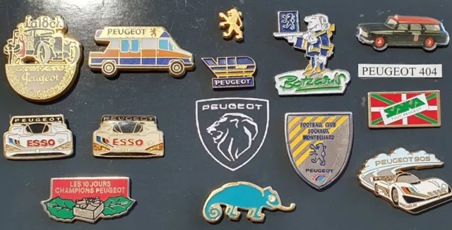 lot 13 pin's  " Automobiles - PEUGEOT  "