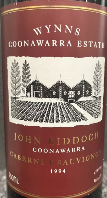 Wynns  John Riddoch Cabernet Sauvignon 1994