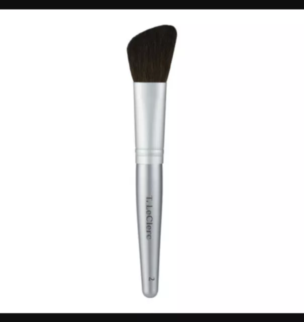 T Leclerc Angled Blush Brush 2,Powder Blush Brush, Make-up Brush, Cosmetic Brush