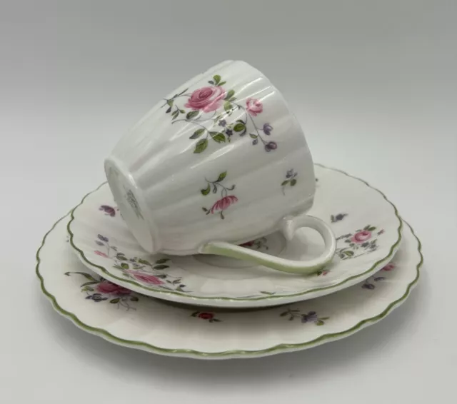 Tuscan Fine English Bone China Teacup, Saucer And Plate TRIO - D2654 - ROSES 3