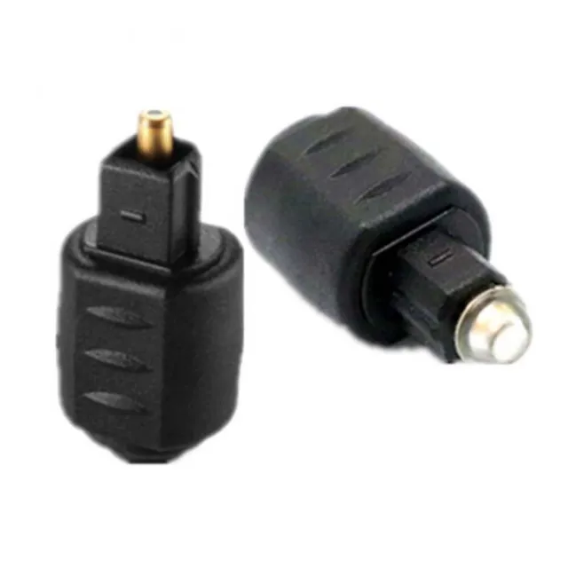 Adapter Toslink Plug Converter Audio Connector Digital Optical Cable Adapter