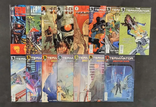 Terminator Comics Lot of 15 Dark Horse Issues John Conner Sarah Conner 1990s