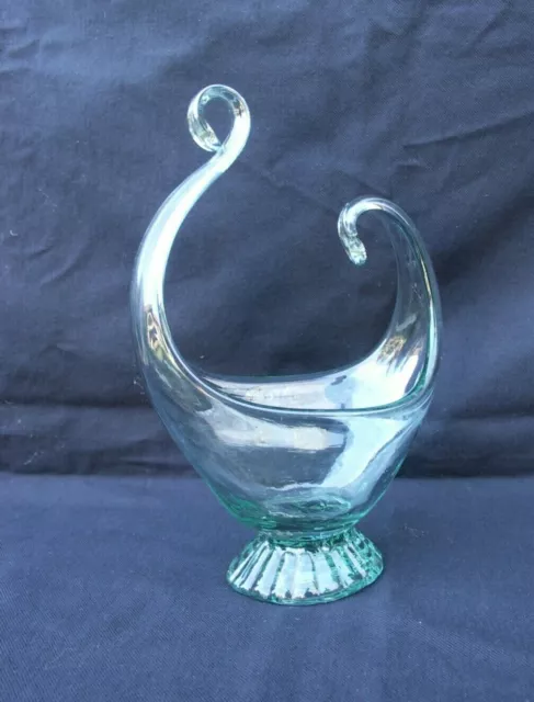 Ancienne coupe vide poches en verre soufflé bullé vintage dlg Murano Biot