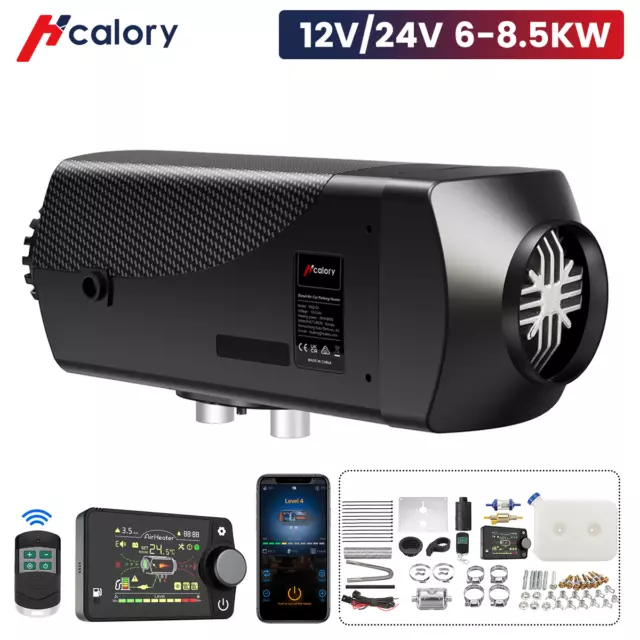 Hcalory 2KW/8.5KW 12V 24V Diesel Standheizung bluetooth Auto Heizung Air Heater