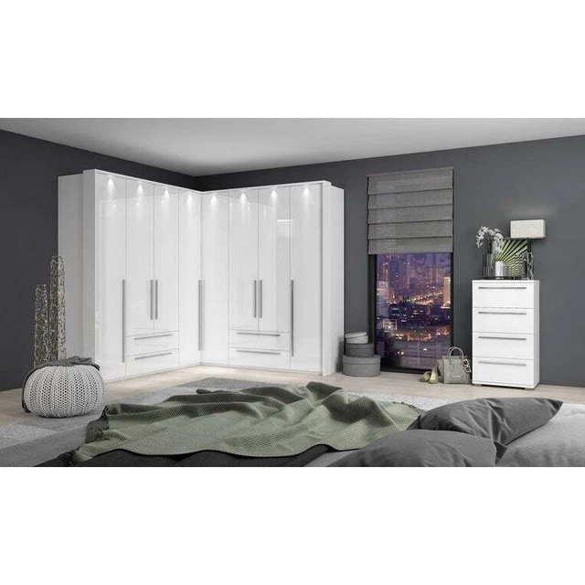 Piano 4-Drawer Chest Dresser White 4-drawer