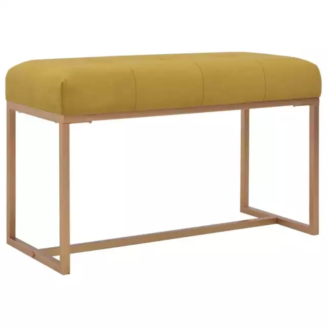 Banc 80 cm Moutarde Velours