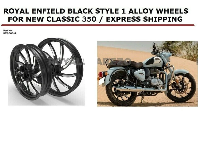 Jantes Alu Royal Enfield Black Style 1 Pour New Classic 350