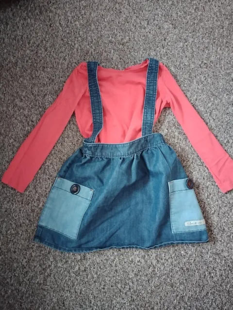Girls Outfit Next Tops & Dungarees Style Dresses 4-5 Years