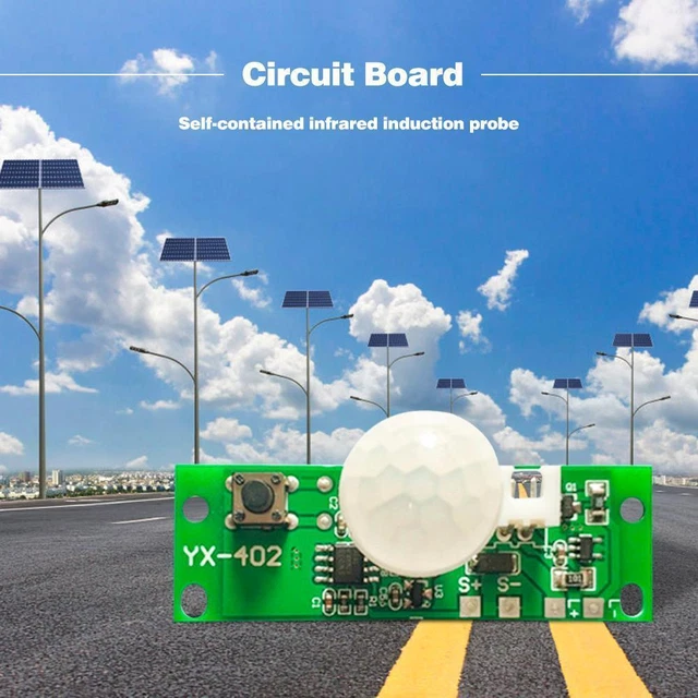 3.7V Solar Lamp Circuit Board Control Sensor Module Infrared Panel Controller