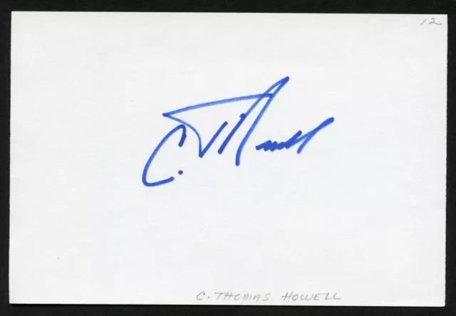 C. Thomas Howell signed autograph auto 4x6 card Actor: The Outsiders BAS Cert