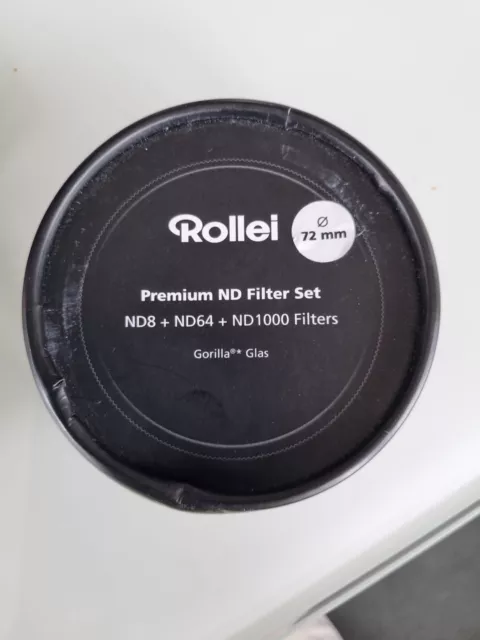 Rollei Premium ND Filter Set 72mm  ND 8, ND64, ND 1000
