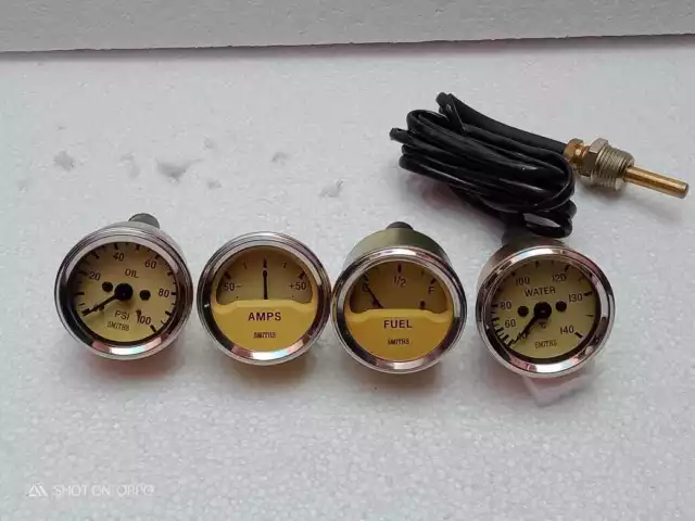 Smiths Gauge 52 mm Wassertemperaturanzeige + Öldruck + Kraftstoff +...