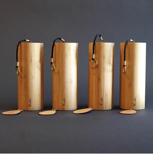 Koshi 4 Chime Set Bamboo Chime, Terra-Aria-Ignis-Aqua.  New in Box