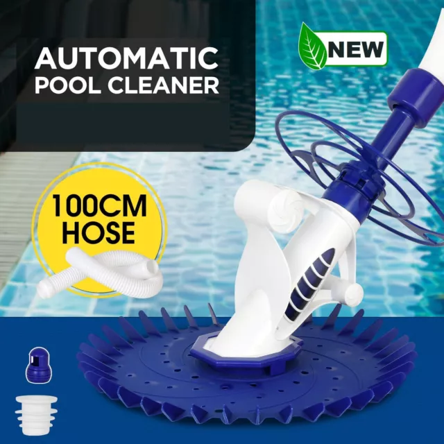 Portable Swimming Pool Cleaner Floor Climb Wall Automatic Vacuum With 10M Hose