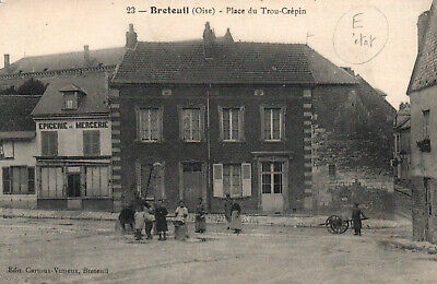 CPA 60 - BRETEUIL (Oise) - 23. Place du Trou-Crépin (Animated)