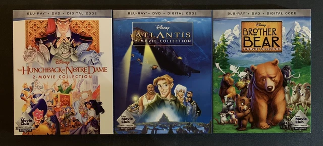 Disney Hunchback, Atlantis, Brother Bear Exclusive Collections (Blu-ray + DVD)