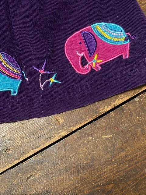 Baby girls bundle 12-18 months Jojo maman bebe corduroy elephant dress tights 3
