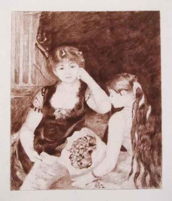 Pierre-Auguste Renoir, La Loge , Radierung