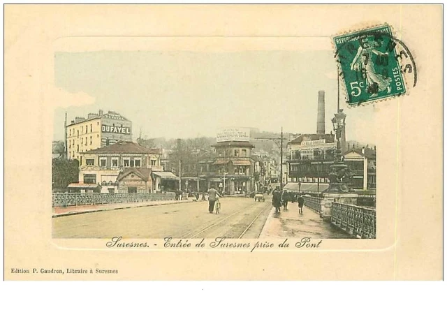 92.SURESNES.n°7890.ENTRANCE OF SURESNES BRIDGE TAKE