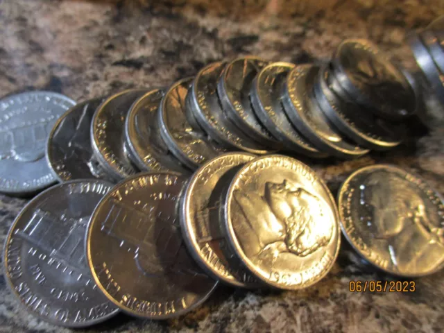1961 Jefferson Nickel Roll Bu   Xx2