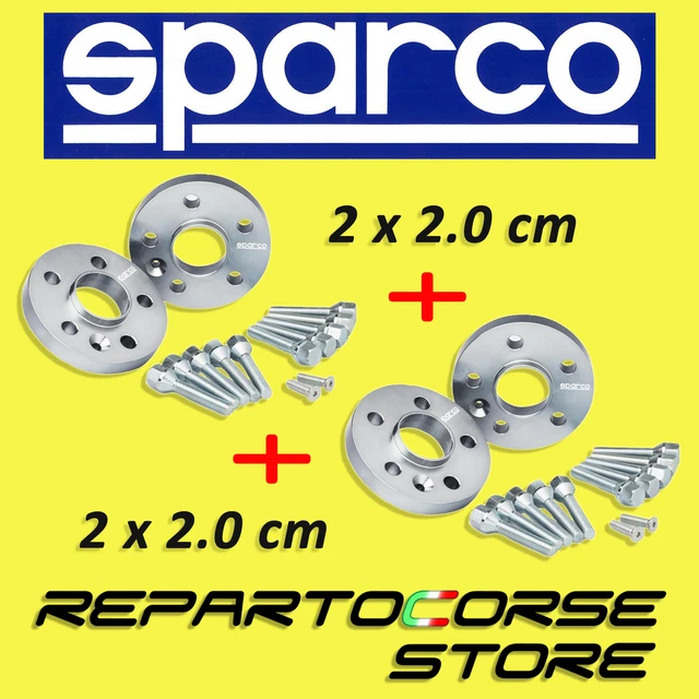 Distanziali Ruote Per Panda 141 1986-2003 - Spessore 20mm, Kit 4 Pezzi Con Bulloni, Made In Italy