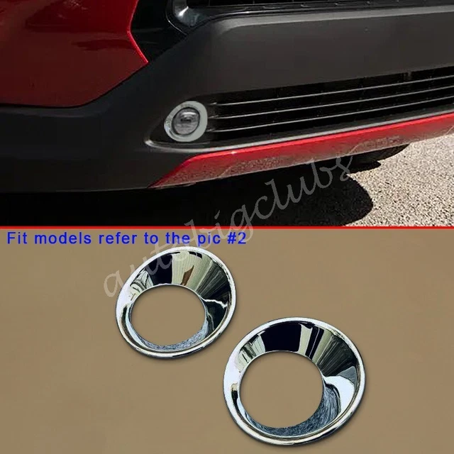 FOR TOYOTA COROLLA Cross 20222023 Chrome Front Fog Light Rings Cover