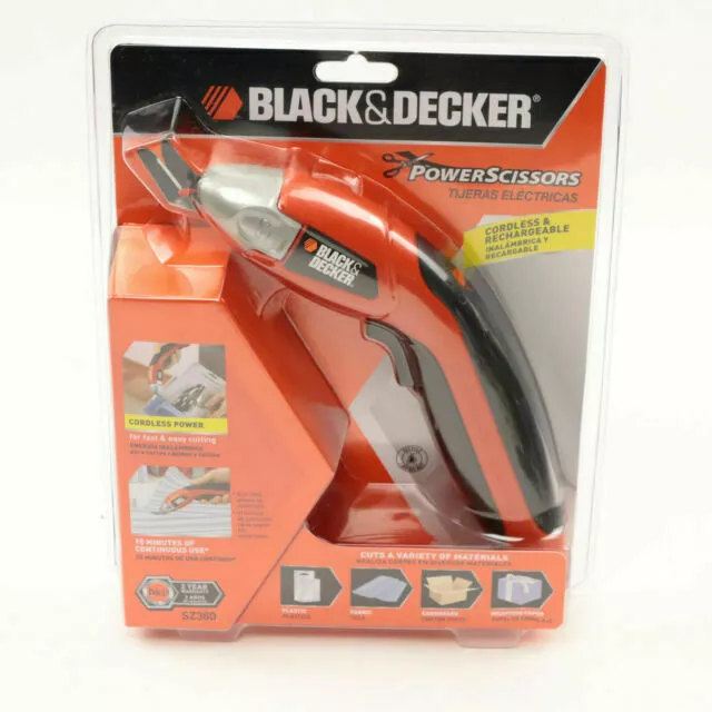 Black & Decker Power Scissors Cordless/Rechargeable Sz360 New