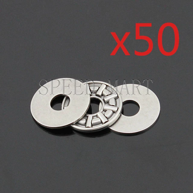 50PCS NTA512 3/4'' Thrust Needle Roller Bearing With Two Washers 7.92 x 19.05mm