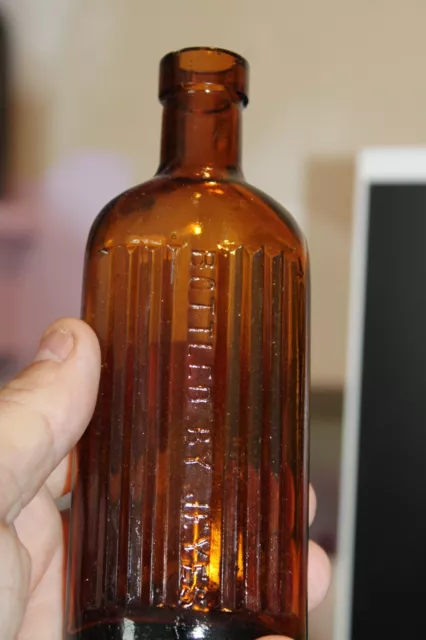 Antique, 6'' Amber, JEYES FLUID, Poison/Chemical  Bottle Item#A-5667