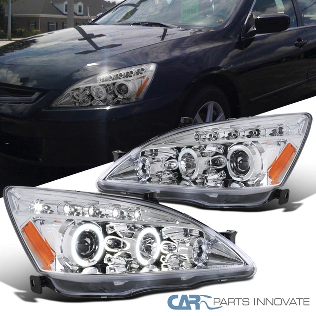 PROJECTOR HEADLIGHTS FITS 20032007 Honda Accord 2/4Dr LED Halo Lamps