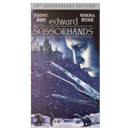 VHS VIDEO &EDWARD Scissorhands"Johnny Depp 2000 rated PG (New and