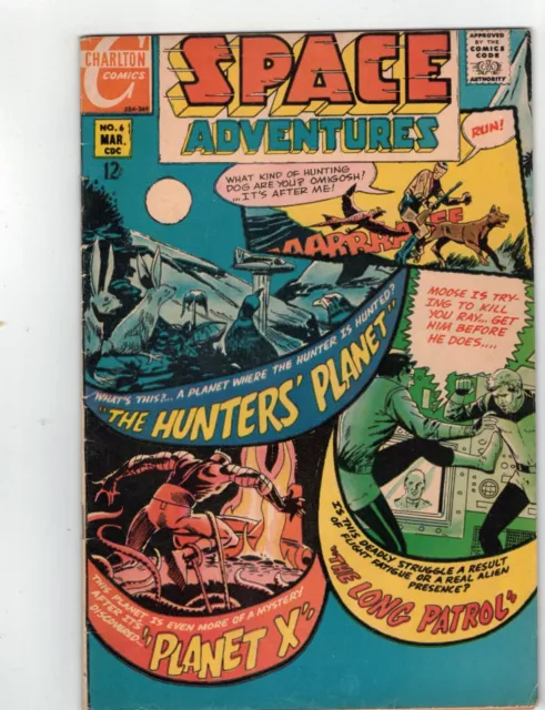 SPACE ADVENTURES CHARLTON SCI-FI  Vol 1  #6  1969  Fine