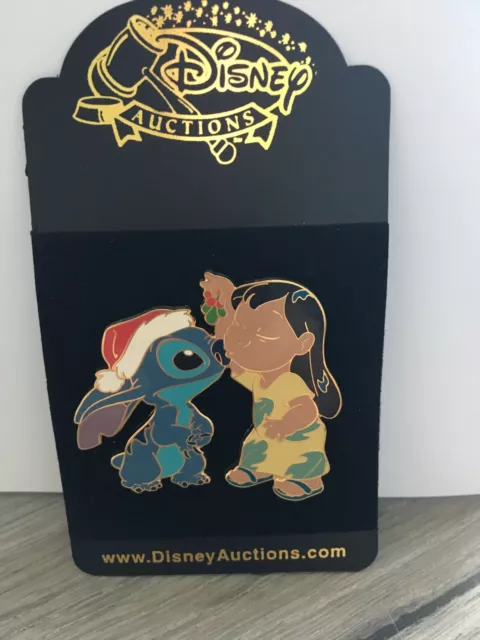 Disney Auctions P.I.N.S. Pin Lilo & Santa Stitch Under Mistletoe Christmas LTD