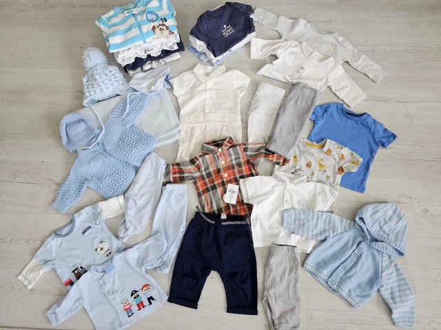 Baby Boy Clothes Bundle Size 0-3 Months / Hats / Blanket / All Good Condition