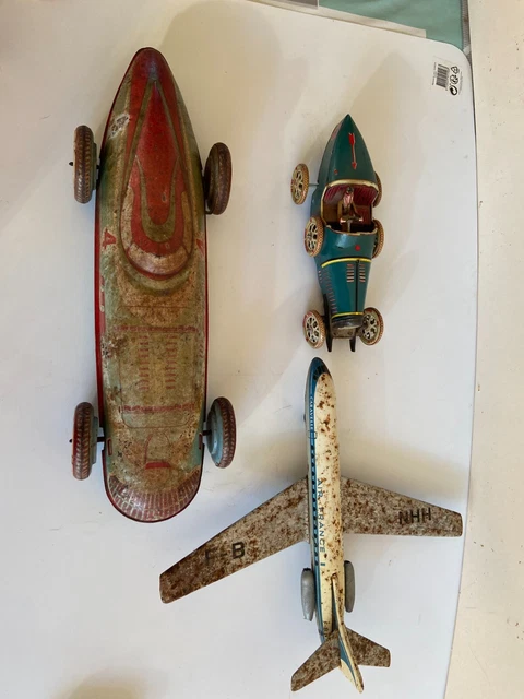 Jouet En Tôle Avion Japonais Silver Cessna Par Nomura - Vintage Années 50/60