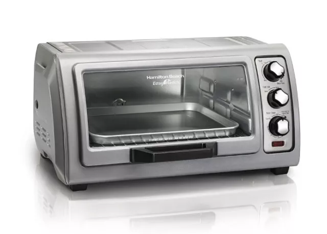 Hamilton Beach 6 Slice Easy Reach Toaster Oven with Roll-Top Door