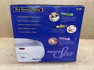 Sistema de tratamiento térmico de cera de parafina Remington HS 200 terapia de spa NUEVO