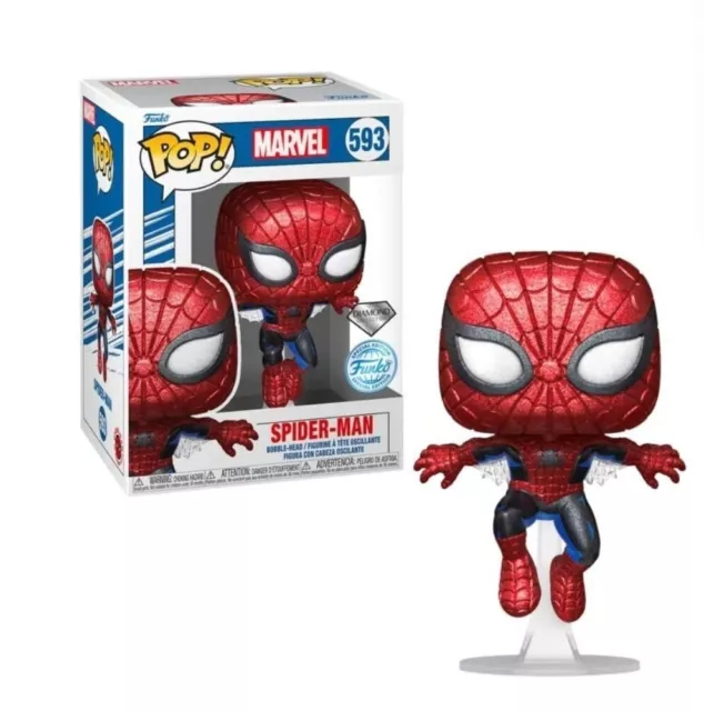 Funko Pop! Marvel Diamond Collection Spider-Man #593 Special Edition