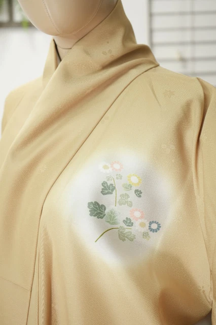 Dear Vanilla Japanese Synthetic Kimono Women's Robe Authentic Japan Vintage Mint 4