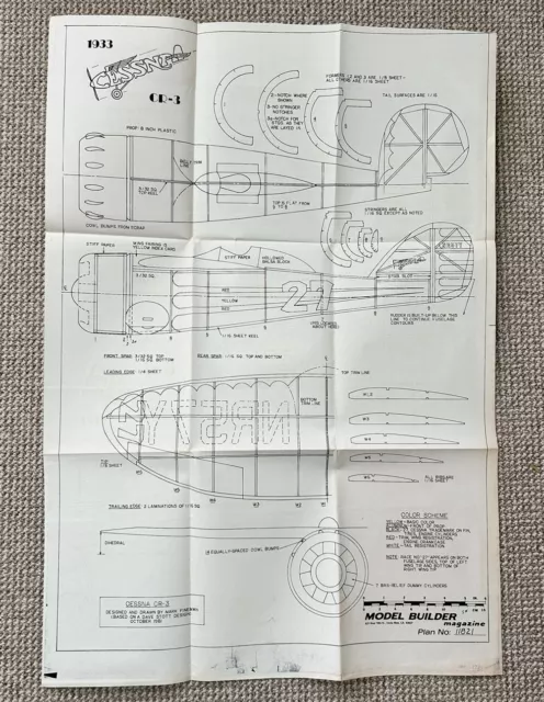 Cessna CR-3 Modellplan von Mark Fineman (65)